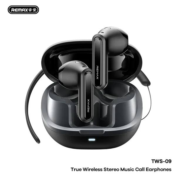 Наушники TWS беспроводные стерео Remax TWS-09 ANC+ENC с двойным шумоподавлением Bluetooth 6.0 (TWS-09) — изображение 2