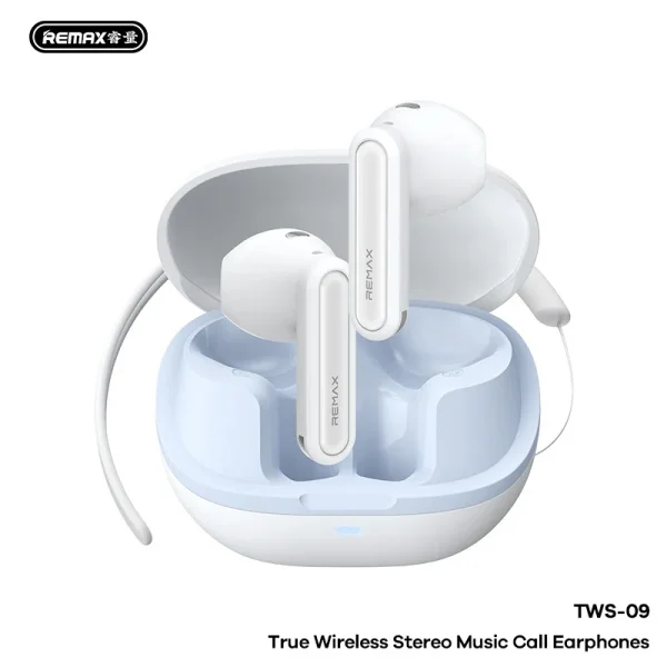 Наушники TWS беспроводные стерео Remax TWS-09 ANC+ENC с двойным шумоподавлением Bluetooth 6.0 (TWS-09) — изображение 3